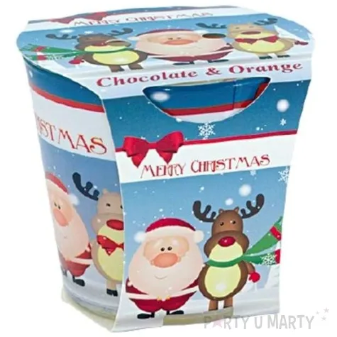 swieca w szkle merry christmas adpal 80 90 mm