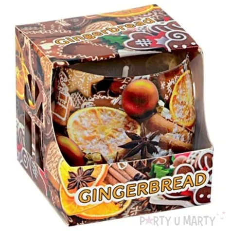 swieca w szkle piernikowe ciastko adpal 70 80 mm