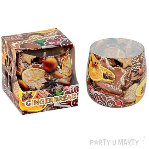 swieca w szkle piernikowe ciastko adpal 70 80 mm