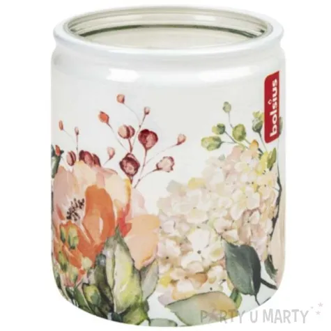 swieca w szkle polna roza pastel bolsius 82 mm