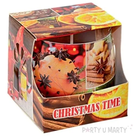 swieca w szkle swiateczny czas adpal 70 80 mm