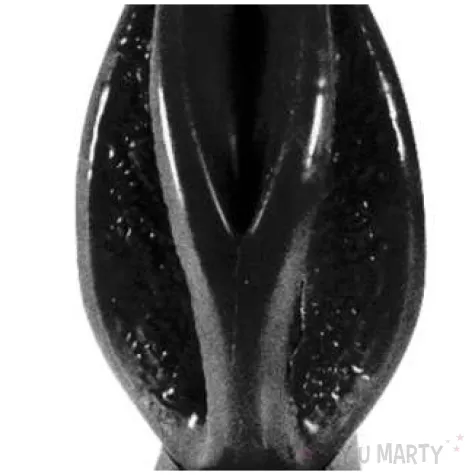 swieca wagina czarny metalik candellana