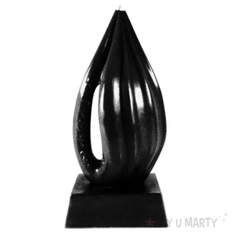 swieca wagina czarny metalik candellana