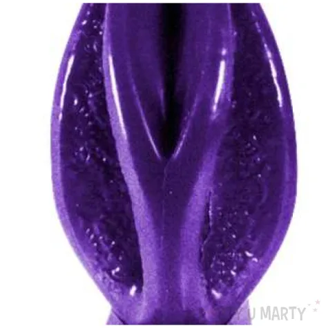 swieca wagina fioletowy metalik candellana