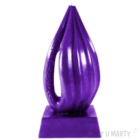 swieca wagina fioletowy metalik candellana