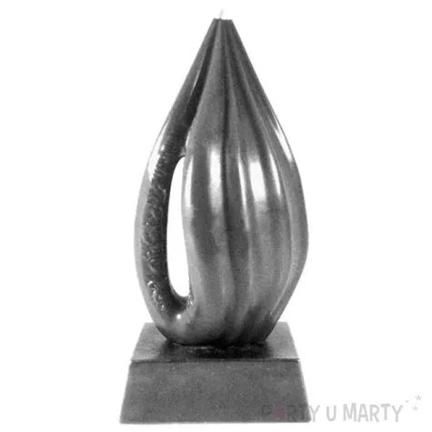 swieca wagina srebrna candellana 210 mm