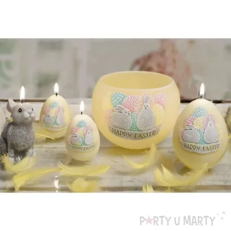 swieca wielkanoc happy easter zolta bartek candles 70 100 mm