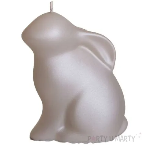 swieca wielkanoc matowy zajaczek cappucino bartek candles 120 mm