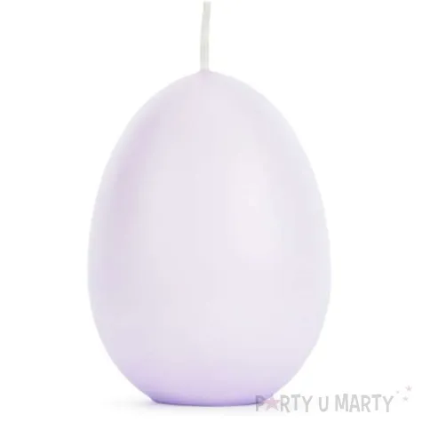 swieca wielkanoc pastelowe jajko fioletowy jasny partydeco 100 mm