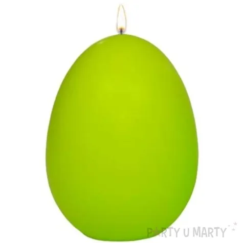 swieca wielkanocne jajko classic zielony mat adpal 14cm