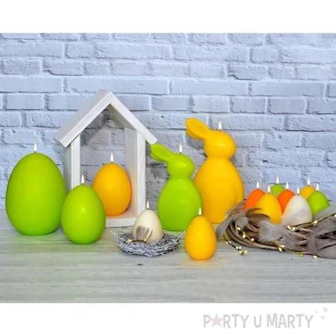 swieca wielkanocne jajko classic zolty mat adpal 9cm