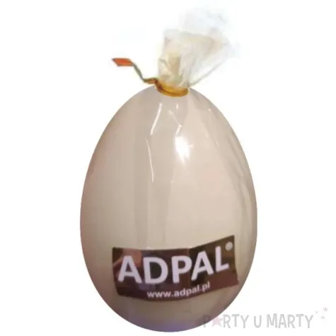 swieca wielkanocne jajko lakierowane kremowe adpal 140 100 mm