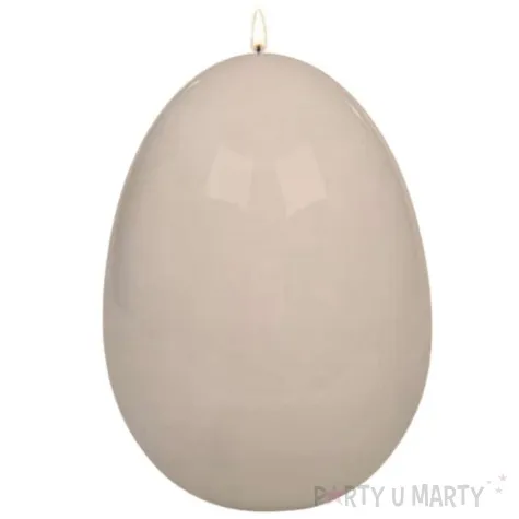 swieca wielkanocne jajko lakierowane kremowe adpal 90 70 mm