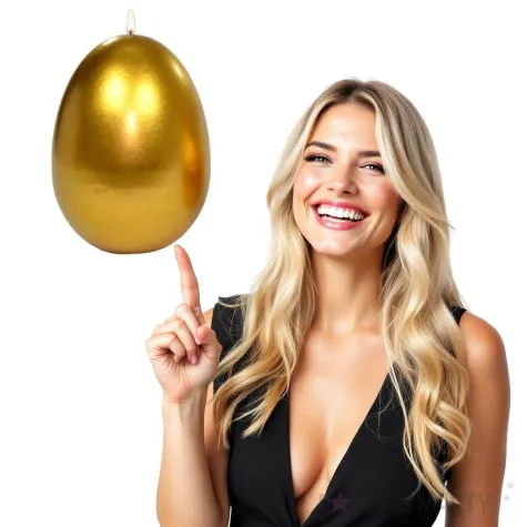 swieca wielkanocne jajko metalic zlota adpal 14cm