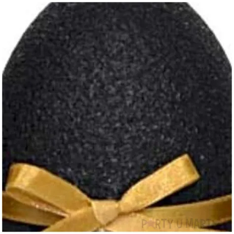 swieca wielkanocne jajko z kokardka czarna adpal 9cm