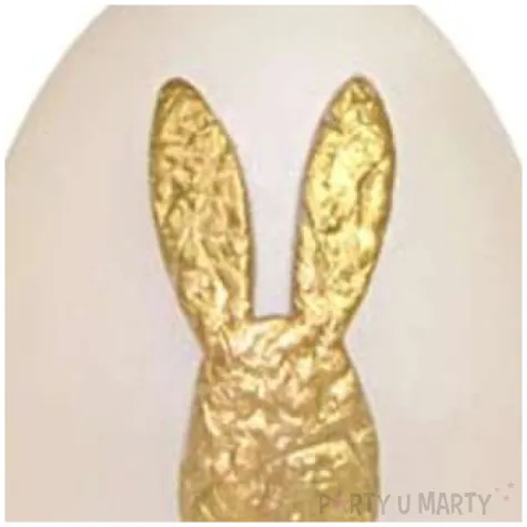 swieca wielkanocne jajko z kroliczkiem biala adpal 9cm