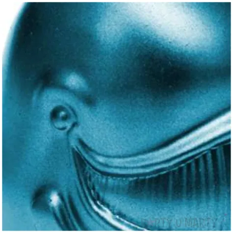 swieca wieloryb metaliczna niebieska candellana