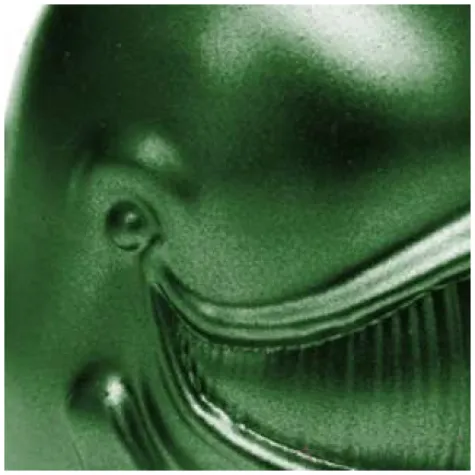 swieca wieloryb metaliczna zielona candellana