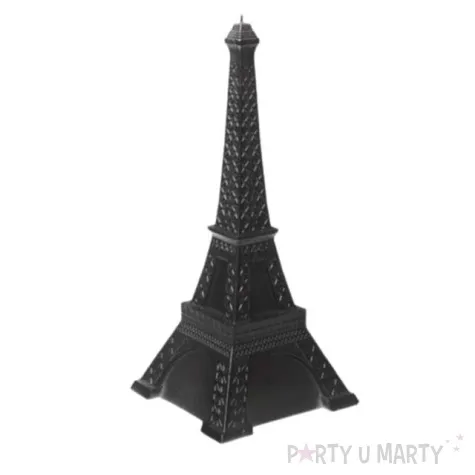 swieca wieza eiffla xxl czarny metalik candellana