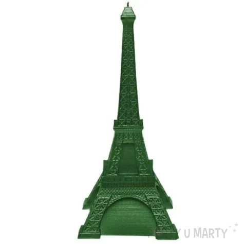 swieca wieza eiffla xxl zielony metalik candellana