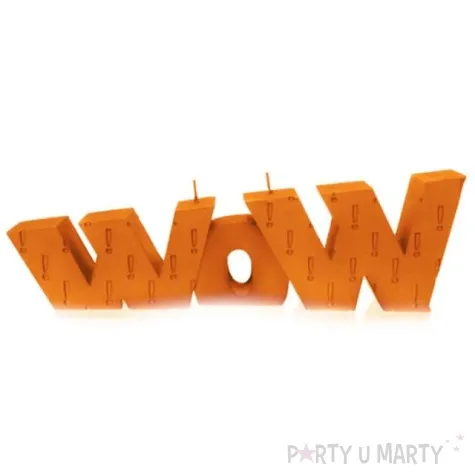 swieca wow xxl pomaranczowa perla candellana