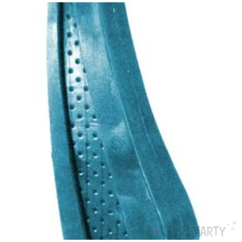 swieca zagiel niebieski metalik candellana 23 x 8 cm