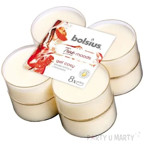 swieca zapachowa cosy pieczone jablko i cynamon bolsius 8h 8 szt