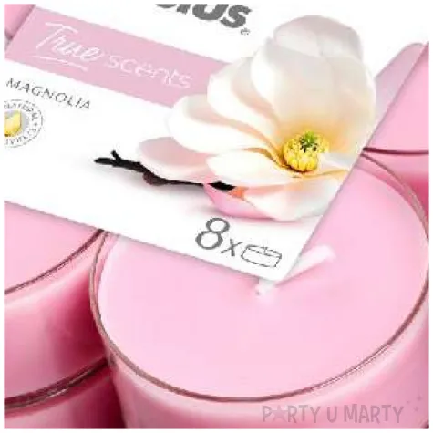 swieca zapachowa magnolia rozowy bolsius 8h 8 szt