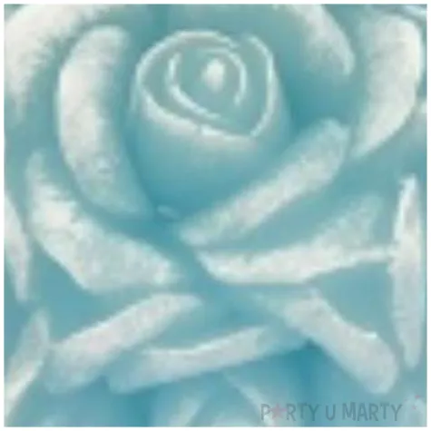 swieca zapachowa slodka roza bialo niebieska 10cm ravi