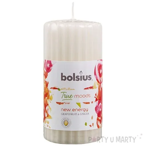 swieca zapachowa true moods grapefruit ginger biala bolsius 120 58mm