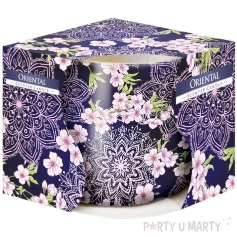 swieca zapachowa w graficznym szkle oriental bispol 72 79 mm