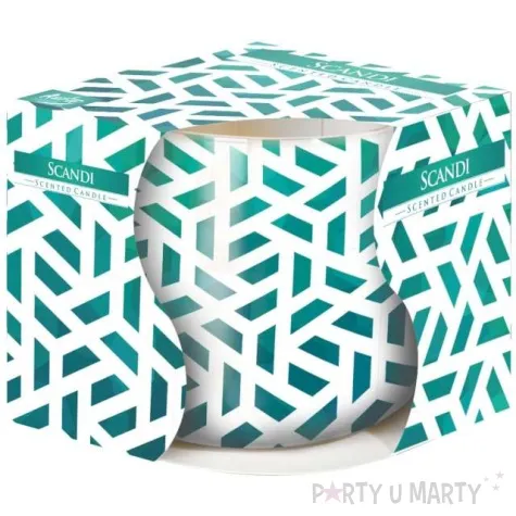 swieca zapachowa w graficznym szkle scandi bispol 7 cm