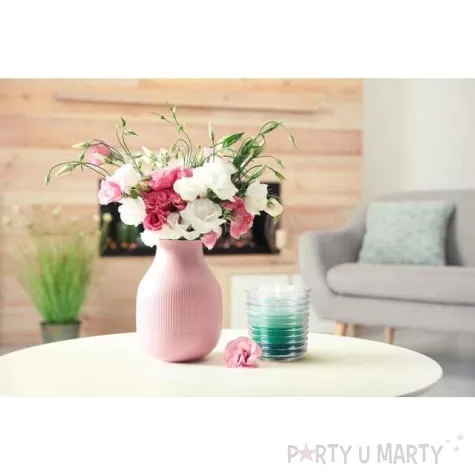 swieca zapachowa w karbowanym szkle jablko z cynamonem bispol 8 cm