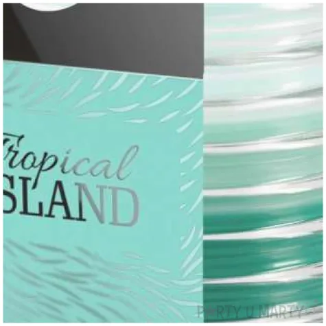 swieca zapachowa w karbowanym szkle tropikalna wyspa bispol 8 cm