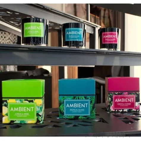 swieca zapachowa w szkle ambient orientalne kwiaty bispol 9 2 cm