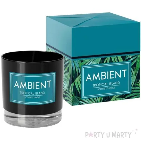 swieca zapachowa w szkle ambient tropikalna wyspa bispol 9 2 cm