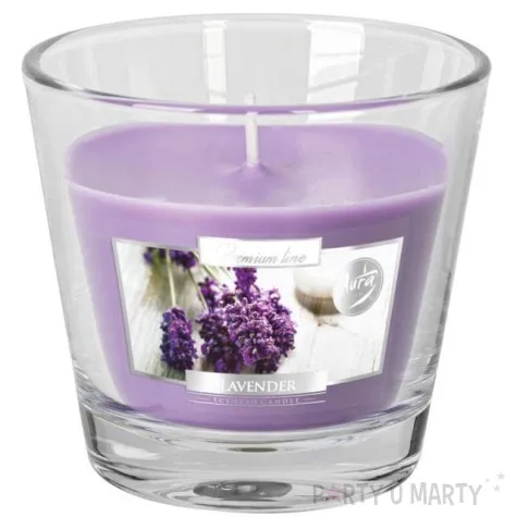 swieca zapachowa w szkle aurelia lawenda bispol 8 cm