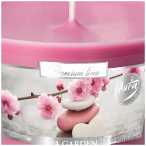 swieca zapachowa w szkle aurelia ogrod spa bispol 8 cm