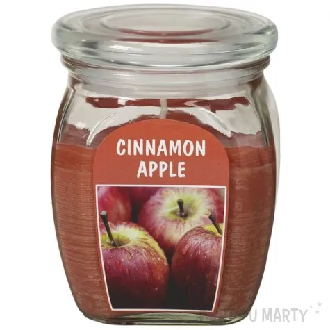 swieca zapachowa w szkle bigjar jablko z cynamonem brazowa bolsius 120 92