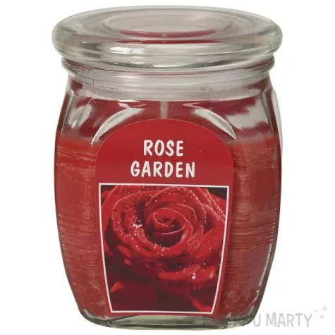swieca zapachowa w szkle bigjar rozany ogrod czerwona bolsius 120 92