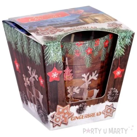 swieca zapachowa w szkle charming christmas piernik bartek candles 80 90 mm