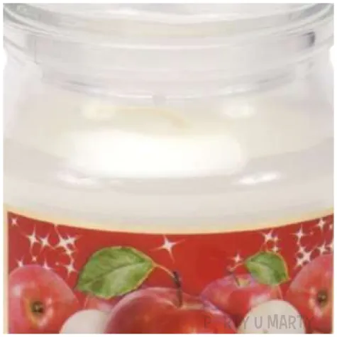 swieca zapachowa w szkle christmas labelled cynamon i jablko bartek candles 70 100 mm