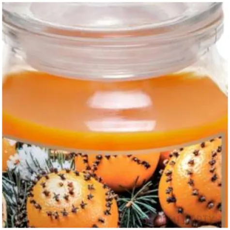 swieca zapachowa w szkle christmas labelled pomarancze swiateczne bartek candles 70 100 mm