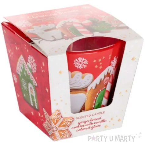 swieca zapachowa w szkle christmas sweets piernikowe ciasteczka i wanilia bartek candles 80 90