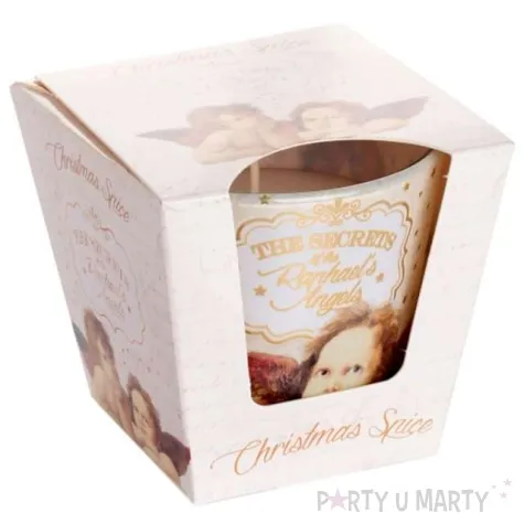 swieca zapachowa w szkle christmas time mieszanka swiateczna bartek candles 80 90 mm