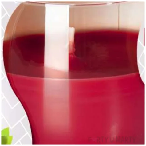 swieca zapachowa w szkle dzem porzeczkowy bispol 7 cm