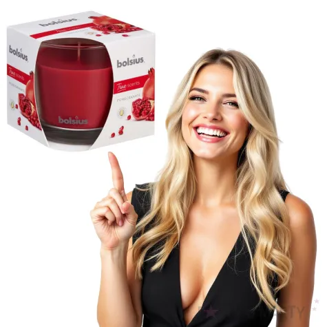 swieca zapachowa w szkle granat bolsius 9 5 cm