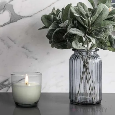 swieca zapachowa w szkle lisc laurowy z jezyna bispol 7 6 cm