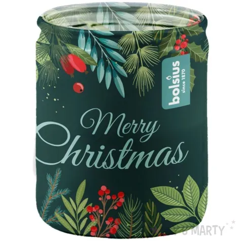 swieca zapachowa w szkle merry christmas wanilia bolsius 68x82 mm