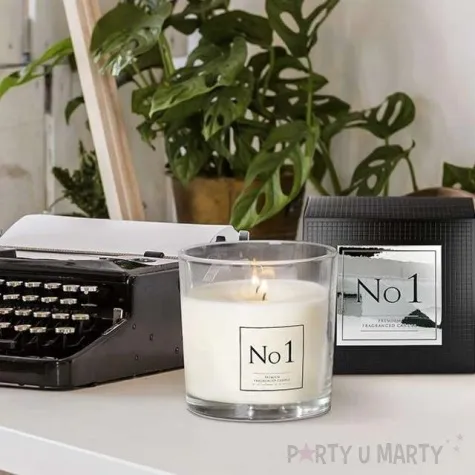 swieca zapachowa w szkle premium no 1 bispol 10 cm